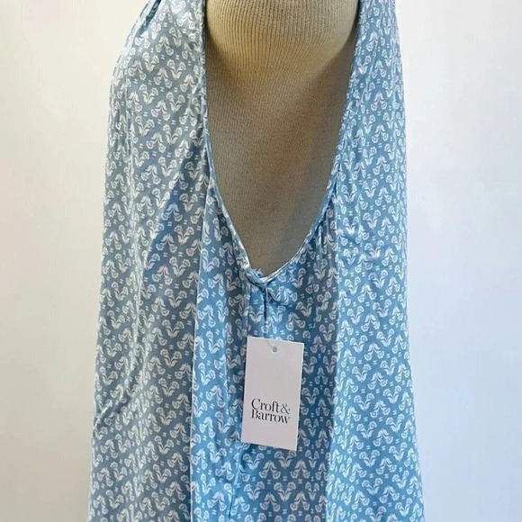 NWT CROFT&BARROW Women Sleeveless Pullover Keyhole Neckline Floral Shirt Sz XXL - Picture 9 of 13